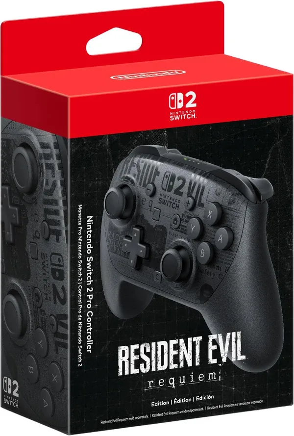 Nintendo - Switch 2 Pro Controller Resident Evil Requiem Edition - Black