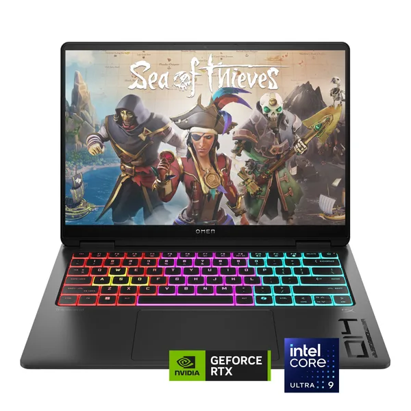 HP OMEN - Transcend 14" 120Hz 3K OLED Gaming Laptop - Intel Core Ultra 9-285H - 32GB Memory - NVIDIA GeForce RTX 5070 - 1TB SSD - Shadow Black