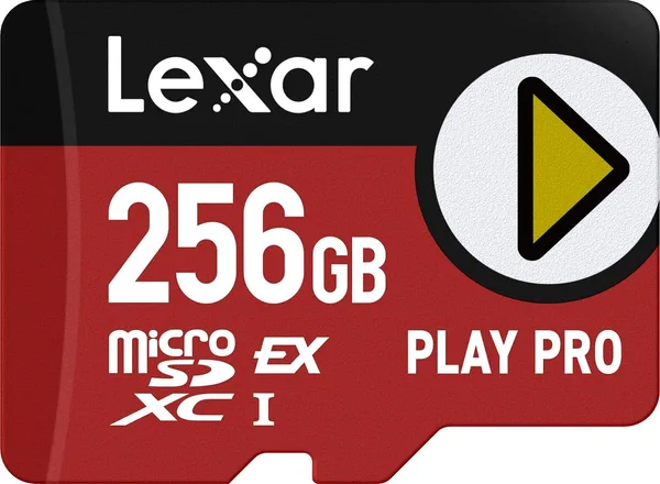 Lexar - 256GB PLAY PRO microSD Express Card, PCIe technology, C10, U3, V30, Full HD, 4K, Up to 900/600 MB/s Memory Card